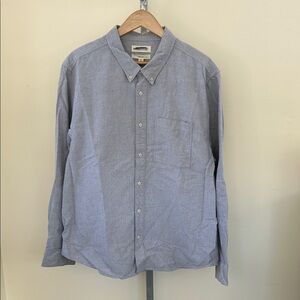 NEW Madewell Blue Button Down Shirt X-Large